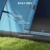 Outsunny 5-6 Man Camping Tent, 3000mm Waterproof Family Tent with Porch and Sewn in Groundsheet, Portable with Bag, for Fishing Hiking Festival, Blue