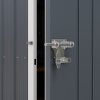 Outsunny 7 x 6 ft Garden Shed, Metal Shed with Single Door, Window and Air Vents, Galvanised Outdoor Lockable Tool Storage House, Dark Grey