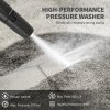 Outsunny 2200W High Pressure Washer, 170 Bar Pressure, 420 L/h Flow, Portable Electric Power Washer Jet Wash Cleaner with Adjustable Nozzle 6M Hose and Hose Reel for Home Patio Car Driveway