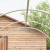 Outsunny 3 x 2 x 2m Polytunnel Greenhouse with 2 Hinged Door, Walk-in Grow House Tent with PE Cover and Galvanised Steel Frame, Clear