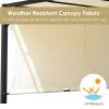 Outsunny 3 X 3 Meters Pergola with Retractable Roof, Garden Gazebo with Adjustable Sun Shade Canopy and Steel Frame, Cream White