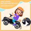 AIYAPLAY Ride on Sliding Car Foot to Floor for Kids, Mercedes-Benz 300S Licensed Ride on Toy with Anti-rollover Device, Under Seat Storage for 18-48 Months, Black
