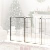 PawHut Dog Pen, 2 Panel Puppy Pen, Portable, Detachable, For Large Dogs, 100cm Tall, Black