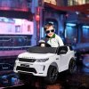 AIYAPLAY Land Rover Discovery Sport Licensed Kids Electric Car, 12V Ride on Car with Remote Control, LED Lights, Music, Horn, for Ages 3-6 Years, White