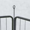 PawHut Dog Pen, 8 Panel Puppy Pen, Steel Dog Playpen, for Large Breeds, 100cm Tall, Black