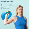 SPORTNOW 10kg Kettlebell, Soft Kettle Bell with Wide Handle for Home Gym, Weight Lifting, Strength Training, Light Blue