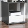 HOMCOM Modern 5-Tier Bookshelf, Freestanding Bookcase Storage Shelving for Living Room Home Office Study