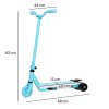 AIYAPLAY Electric Scooter for Kids Ages 4-7, with Auxiliary Rear Wheels, Flashing LED Light and Electric Brake, Kids Electric Scooter for Boys Girls, 6 KM/H & 8 KM, Blue