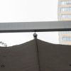 Outsunny 3 x 3(m) Aluminium Pergola Canopy Gazebo Awning Outdoor Garden Sun Shade Shelter Marquee Party BBQ, Dark Grey