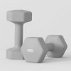 SPORTNOW Set of 2 Hex Dumbbells, Neoprene Weights Pair with Non-Slip Grip, Home Gym Fitness Training Equipment, 2 x 6kg, Grey