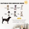 PawHut Dog Pen, 8 Panel Puppy Pen, Steel Dog Playpen, for Medium Breeds, 80cm Tall, Black