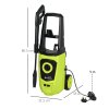 DURHAND 1800W High Pressure Washer, 150 Bar Pressure, 510 L/h Flow, High-Performance Portable Power Washer Jet Wash Cleaner with 6M Hose and Hose Reel for Garden, Car, Furniture, Green
