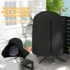 Outsunny Hanging Egg Chair Cover, Outdoor Single Swing Chair Cover, Waterproof Anti-dust Furniture Protector with Zipper, 420D Oxford Fabric for 128 x 190H cm Stand, Black