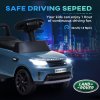 AIYAPLAY Land Rover Licensed 6V Kids Electric Ride On Car, 2-in-1 Sliding Car, Battery Powered Car with Headlights, Music, Horn, for 18-60 Months, Light Blue