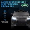 AIYAPLAY Land Rover Discovery Sport Licensed Kids Electric Car, 12V Ride on Car with Remote Control, LED Lights, Music, Horn, for Ages 3-6 Years, Black