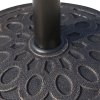 Outsunny 14 kg Round Garden Parasol Base Holder Decorative Resin Umbrella Stand with Adjustable Coupler for Outdoor Patio Market, Bronze Tone