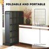PawHut Dog Pen, 12 Panel Puppy Pen, Steel Dog Playpen, for Medium Breeds, 100cm Tall, Black