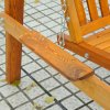 Outsunny 2 Seater Garden Swing Seat Wooden Swing Chair Outdoor Hammock Bench Furniture, Cream White
