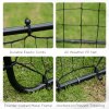 HOMCOM Rebounder Net Practise Kickback Target Goal with 5 Angles, for Teens, Adults, Softball, Football Training, Black
