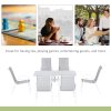 Outsunny 7 Piece Garden Dining Set with Dining Table and Chairs, 6 Seater Outdoor Furniture with Parasol Hole for Deck and Balcony, Grey
