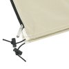 Outsunny Parasol Cover, 600D Oxford Cantilever Umbrella Cover Fit for 2-4m Parasol, Banana Umbrella Protector with Zipper for Outdoor Garden, Patio, White