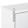 HOMCOM Bathroom Mirror Cabinet Wall Mounted Storage Shelf Bathroom Cupboard Double Door