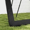 HOMCOM Football Rebounder Net with 5 Adjustable Angles, Foldable Football Kickback Target Goal for Garden Training Teaching