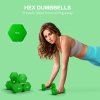 SPORTNOW Set of 2 Hex Dumbbells, Neoprene Weights Pair with Non-Slip Grip, Home Gym Fitness Training Equipment, 2 x 5kg, Green