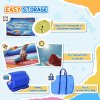 Outsunny Bouncy Castle for Children, 5 in 1 Inflatable Bounce House Unicorn Design with Blower, Slide, Climbing Wall, Basketball Hoop, for Ages 3-8 Years