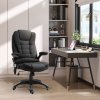 Vinsetto Office Chair, Ergonomic Fabric Desk Chair with 6-Point Massage and Back Heated, Arms, Lumbar Support, Black