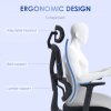 Vinsetto Ergonomic Office Chair, Mesh Swivel Desk Chair with Lumbar Support, Padded Seat, Adjustable Height and Headrest for Home Office, Black