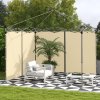 Outsunny Gazebo Side Panels with Zipped Doors, for 3x3 m or 3x6 m Pop Up Gazebo, 2 Pack Sides Replacement, Beige