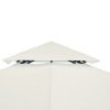 Outsunny 3 x 3(m) Gazebo Canopy Replacement Cover 2-Tier Roof Top Spare Part (TOP COVER ONLY)