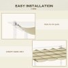 Outsunny Retractable Pergola Shade Cover, Replacement Canopy Fabric for 4 x 3 (m) Pergola, Gazebo Retractable Roof, Beige