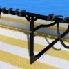Outsunny Foldable Sun Lounger Set with 5-level Reclining Back, Outdoor Tanning Chairs Sun Loungers with Build-in Padded Seat, Side Pocket, Headrest for Beach, Patio, Blue