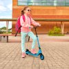 HOMCOM Electric Scooter, 120W Motor E-Scooter, Adjustable Height, Rear Brake for Ages 6+ Years - Blue