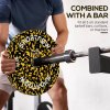 SPORTNOW Olympic Weight Plates Set, Solid Rubber Bumper Plates Weights Discs with 2