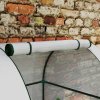 Outsunny Tomato Greenhouse, Garden Growhouse with 2 Roll-up Doors and 4 Mesh Windows, Portable Indoor Outdoor Green House, 185 x 94 x 150cm, White