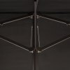 Outsunny 4.6m Garden Parasol Double-Sided Sun Umbrella Patio Market Canopy Shade Outdoor Black - NO BASE
