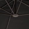 Outsunny 4.6m Garden Parasol Double-Sided Sun Umbrella Patio Market Canopy Shade Outdoor Black - NO BASE