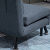 HOMCOM Linen Chair Bed, 3-in-1 Convertible Sleeper Chair with Adjustable Backrest, Pillow, for Living Room, Bedroom