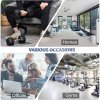 HOMCOM Rubber Dumbbell Sports Hex Weights Sets Home Gym Fitness Hexagonal Dumbbells Kit Weight Lifting Exercise (2 x 10kg)