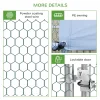 PawHut Walk In Chicken Run Galvanized Chicken Coop Hen Poultry House Cage Rabbit Hutch Pet Playpen Backyard With Water-Resist Cover, 3 x 2 x 2m