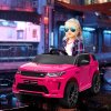 AIYAPLAY Land Rover Discovery Sport Licensed Kids Electric Car, 12V Ride on Car with Remote Control, LED Lights, Music, Horn, for Ages 3-6 Years, Pink