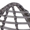 Outsunny Garden Egg Chair, Teardrop Outdoor PE Rattan Chair with Full-body Soft Padded Cushion, Grey