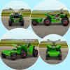 HOMCOM Electric Quad Bike, 6V Kids Ride On All Terrain Vehicle with Back Trailer for Ages 18-36 Months - Green