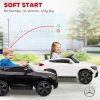 AIYAPLAY Mercedes-Benz GLC Coupe Licensed Kids Ride on Car, 12V Battery Powered Kids Electric Car with Remote Control, Soft Start, LED Light, Music, MP3, 3 Speed, for 3-6 Years, Black