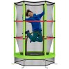 HOMCOM 4.6FT Kids Trampoline for Toddlers Outdoor Indoor w/ Enclosure Net, Steel Frame, for Ages 3-6 Years