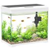 PawHut 17L Fish Tank, Glass Aquarium with Filter System, LED Light, Water Pump, Fish Tank Starter Kits for Betta, Goldfish, Shrimps, White