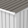 Outsunny 9 x 6ft Metal Garden Shed, Outdoor Storage Tool House with Ventilation Slots, Foundation Kit and Lockable Double Doors, Silver